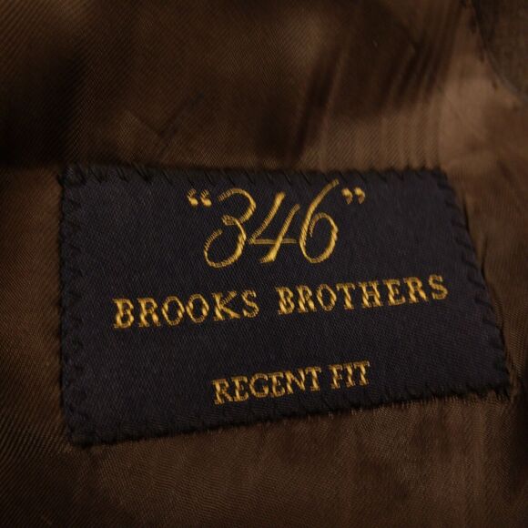 Brooks Brothers suit mens 346 regent fit 45L wool 38x31 gray 2 peice pants blzer - Picture 14 of 16